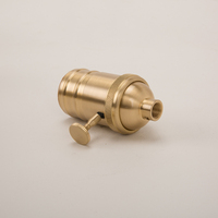 E14/E27/E12/E24 Suspension de lustre de style nordique Support de lampe en métal et laiton Interrupteur rotatif de sécurité 250V