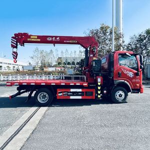 New Sinotruk 6.3ton Truck <b>Cranes</b> 4-Section Telescopic Boom Mobile <b>Cranes</b> with High-Performance <b>Engine</b> - Product Image 4