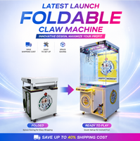 Máquina de garras con diseño plegable, reduce costos de envío, instalación en 10 minutos, alto ROI, máquina de grúa de juego comercial para arcade