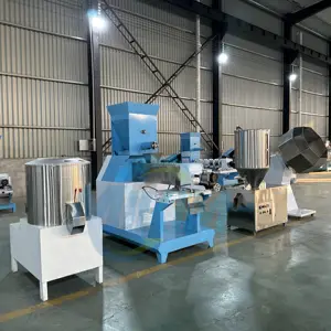 Animal Feeds Extruder Machine Floating Fish Feed Extruder Poultry Livestock Pet Feed Mill Pellet Making Processing Machines
