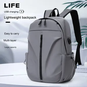 Casual Large Capacity Oxford Material Zipper <b>Backpack</b> Fashionable Waterproof College <b>Student</b> Travel Bag USB - Product Image 1