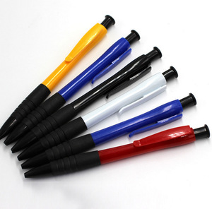 Stylo à bille avec logo personnalisé en gros Papeterie noire avec impression en couleur Stylo à bille avec capuchon - Product Image 3