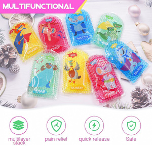 Envoltura <span class=keywords><strong>de</strong></span> cuentas <span class=keywords><strong>de</strong></span> gel <span class=keywords><strong>de</strong></span> tela colorida suave reutilizable Premium Kids Hot Cold Ice Packs para niños <span class=keywords><strong>Ojos</strong></span> cansados, dolores <span class=keywords><strong>de</strong></span> <span class=keywords><strong>cabeza</strong></span> - Product Image 6