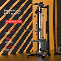 Équipement de gymnastique Câble unique réglable Entraîneur fonctionnel pour squats d'oiseaux Rack pour planeur d'oiseaux Rack pour squats Équipement de gymnastique Rack pour squats
