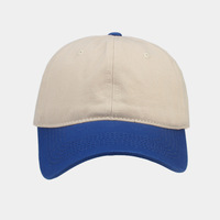 Gorras de Béisbol de Dos Tonos, Lisas, sin Estructura, de 6 Paneles, Estilo Dad Hat
