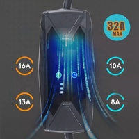 Chargeur EV portable AC 22KW Type 2 380-450V IP54 7 broches pour la recharge des véhicules électriques
