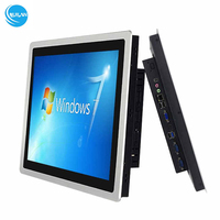 Monitores de Pantalla Táctil Industriales Todo en Uno de 10 12 15 17 19 Pulgadas, Integrados, Resistentes al Agua IP65, Capacitivos, Panel PC de Aluminio
