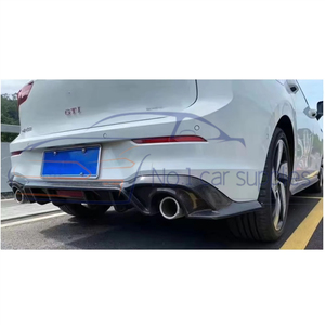 Difusor trasero de fibra de carbono personalizado para parachoques de Golf MK8.5. - Product Image 4