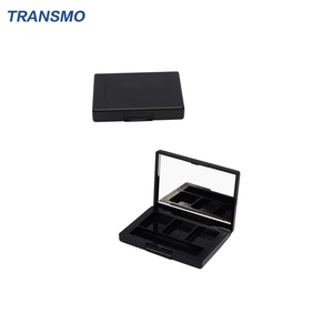 Palette de fards à paupières vide à 3 couleurs avec miroir et trou pour pinceau, emballage de fard à joues, vente chaude - Product Image 1