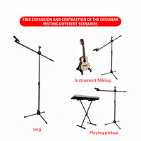 Support de microphone réglable à 2 supports M-200, directement de l'usine, pour spectacles sur scène, chant et enregistrement