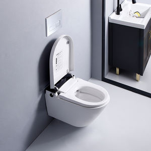 Filigrane électrique <span class=keywords><strong>Wc</strong></span> capteur de pied chasse d'eau automatique salle de bains mur suspendu Intelligent toilettes intelligentes - Product Image 6