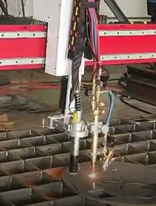 เครื่องตัดพลาสม่า CNC แบบโครงเหล็กสำหรับงานหนัก ใช้มอเตอร์สเต็ปเปอร์ พร้อมลูกปืนแบบใช้งานสองระบบ สำหรับตัดเหล็กอ่อน เหล็กกล้าไร้สนิม และเหล็กคาร์บอน - Product Image 3