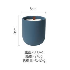 ขวดโหลเซรามิกเคลือบด้านสำหรับใส่เทียนภาชนะบรรจุขี้ผึ้งงานประดิษฐ์โลโก้ตามสั่งสำหรับวันขอบคุณพระเจ้าเทศกาลคริสต์มาส - Product Image 4