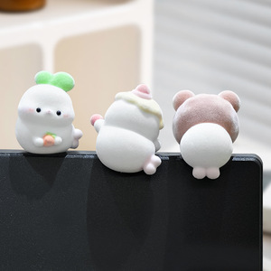 Cute Resin Animal Figurines For Desk Decor Office Monitor Ornament Gift For Kids And Adults - Product Image 2