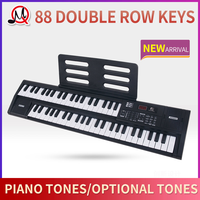 Factory Direct Plastic 88-Key Electronic Piano Keyboard-Double Row Professional Grade for Adult Players & Music Schools
