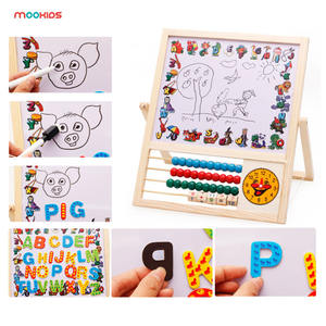 Hete Verkoop Multifunctionele <span class=keywords><strong>2</strong></span>-zijdige Tekentafel Educatief Speelgoed Voor Kinderen Van 5-7 Jaar, Bedoeld Voor Verbetering Van De Intelligentie - Product Image 4