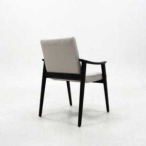 Sillón de Madera con Respaldo y Reposabrazos, Sillón Individual para Sala de Estar, Restaurantes, Dormitorio, Hotel, Balcón, Precio de Fábrica - Product Image 3