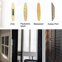 Volets persiennes en bois élégants et durables pour fenêtres intérieures, stores horizontaux à charnières pour maisons européennes