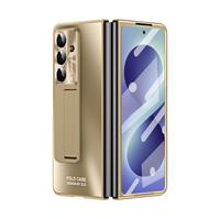Nouvelle coque pliable tout-en-un électroplaquée pour Samsung Z Fold 8 avec support à bande, protection intégrale de la charnière, résistante aux chutes