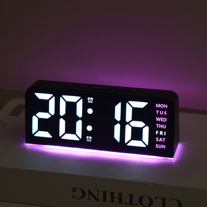 Wholesale New Digital LED Alarm Clock Desktop Table Night <b>Light</b> with Time Temperature Display Backlight Snooze Modern Decor - Product Image 2