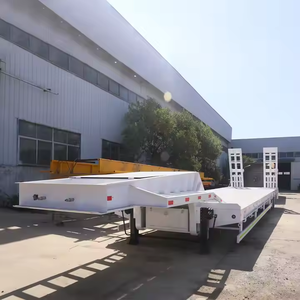 Semi-remorque surbaissée pour transport d'excavatrices avec rampe hydraulique, multi-essieux (3, 4, 5), capacité 40, 60, 80, 120, 100 tonnes, à vendre à prix compétitif - Product Image 5