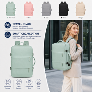 <span class=keywords><strong>Mochila</strong></span> Personalizada con Logotipo de Fábrica, Convertible, Impermeable, para Viajes de Negocios, con Compartimento para Zapatos, Diseño de Maleta para Hombre y Mujer, 17.3 Pulgadas - Product Image 1