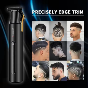 Tondeuse à barbe professionnelle Komindon pour hommes, lame en T à écartement zéro, rechargeable par USB, étanche IPX6, tondeuse à cheveux - Product Image 2
