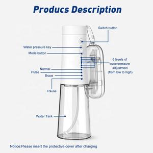 Dispositivo de limpieza de dientes eléctrico al por mayor sin cable IPX7 a prueba de agua para irrigador bucal hilo <span class=keywords><strong>dental</strong></span> para viajes en casa - Product Image 2