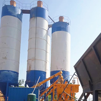 Silo Verticale per Cemento da 50 Tonnellate con Collettore di Polveri Elettrico a 14 Sacchi, Assemblaggio Imbullonato in Acciaio Corrugato, Marca Wanchang