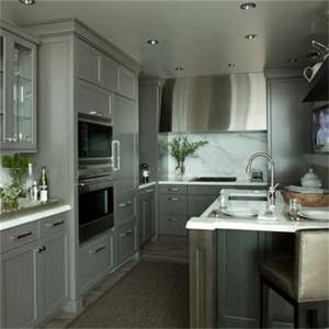 Armoires de cuisine en bois massif de style shaker américain sur mesure 2024, dernières conceptions de cuisine modernes - Product Image 2