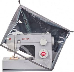 Free Sample HEXIN Brand HXJ0440 Heavy Duty Polyester Multiple <b>Sewing</b> <b>Machine</b> <b>Bag</b> Visible Dust Cover - Product Image 1