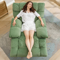 Fauteuil inclinable électrique en tissu pour salon - Canapé nuage paresseux à double usage avec design moderne