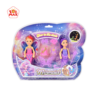Kit de beauté en plastique lumineux créatif pour déguisement de sirène avec accessoires, jeu de rôle pour enfants, cadeau