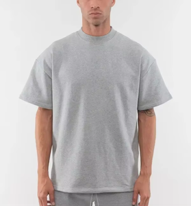 Camiseta Oversize de Algodón 100% Pesado de Alta Calidad para Hombre con Logo Personalizado, Cuello Redondo, Estilo Boxy - Product Image 5