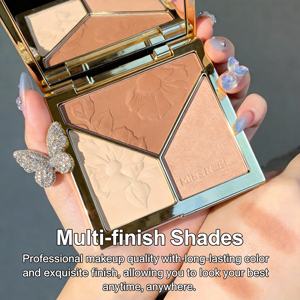 บรอนเซอร์เนื้อฝุ่นวีแกนกันน้ำ ขายดี พร้อมประกายเมทัลลิก สำหรับผิวขาว - Product Image 1