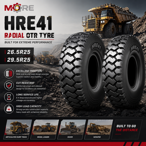 Neumático Radial OTR 29.5R25 E-4/L-4 de Banda de Rodadura Profunda HRE41 para Camiones Volquete Grandes y Operaciones Pesadas de Movimiento de Tierras en Minería - Product Image 2