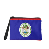 Porte-monnaie avec drapeau du Belize, pochette à fermeture éclair, organisateur compact, porte-billets, rangement pour cartes, accessoire cadeau, pour le transport quotidien