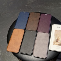 Étui de téléphone portable en cuir PU antichoc avec porte-cartes pour Samsung S27 S26 Ultra S25 FE S24 S23 S22 A15 A16 A17 A36 A56