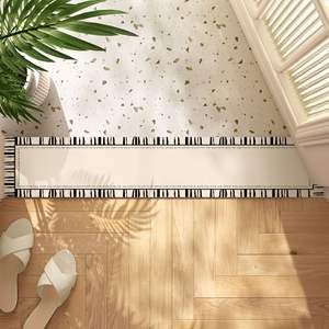 Tapis d'entrée rectangulaire antidérapant moderne pour salle de bain, tapis long et résistant à l'humidité - Product Image 4