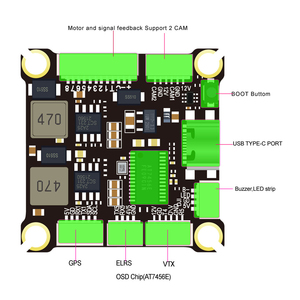 Fysetc S6 v2.0 32 bit Bảng điều khiển ESC Combo f435 QH 8S 120S 80A 100A 120A blheli _ S stm32f446 hỗ trợ 6x vật liệu kim loại - Product Image 6