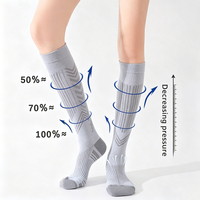 Bas de compression unisexes, chaussettes de compression professionnelles, adaptées à la course à pied, au cyclisme, à la randonnée et aux longues périodes debout