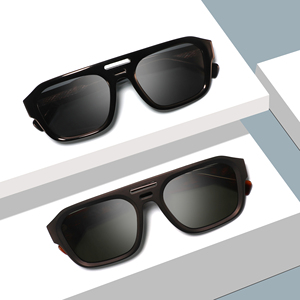 2025 nuevo diseño de moda gafas de sol Unisex logotipo personalizado gafas de sol polarizadas Vintage marco cuadrado gafas de sol de acetato - Product Image 5