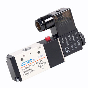 Airtac katup Solenoid 3V210-06 Valve 3V210-08 Valve katup Solenoid pneumatik <span class=keywords><strong>3</strong></span> arah <span class=keywords><strong>2</strong></span> posisi katup pneumatik - Product Image 1