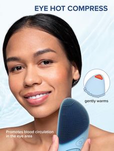 Brosse nettoyante visage électrique portable à ultrasons Type C en silicone pour un nettoyage en profondeur, un blanchiment et une exfoliation - Product Image 5