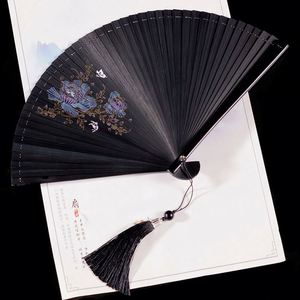 Mini Abanico de Bambú de 16cm/18cm con Logotipo Grabado Personalizado, Artesanía de Bambú - Product Image 3