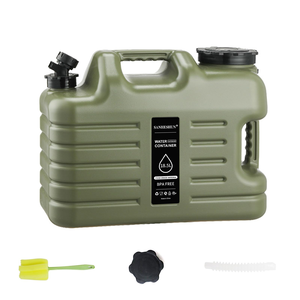 Portable PE Eco-friendly Plastic <b>Water</b> Storage Bucket with Spigot for Outdoor Activities Hiking Travelling and Camping - Product Image 1