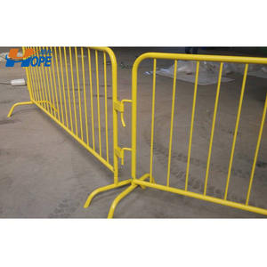 Barriere per il controllo della folla in acciaio verniciato a polvere o zincato a caldo barricate pedonali con piedi staccabili - Product Image 6