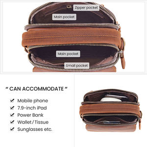 กระเป๋าหนังวัวแท้ AndoBag รุ่น Crazy Horse สำหรับผู้ชาย กระเป๋าสะพายข้าง กระเป๋าถือสไตล์วินเทจ รุ่น 1369 - Product Image 5
