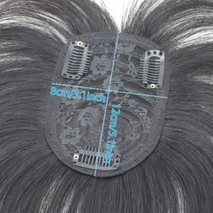 Parrucca Top Piece in Capelli Veri per Donna - Capo per capelli diritti dall'aspetto naturale, volumizzante per capelli diradati, leggero e confortevole - Product Image 5
