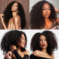Cheveux Brésiliens Bouclés Vierges Bruts de Birmanie, Doux, Frisés et Crépu, Extensions Naturelles non Traitées, 100% Cheveux Vierge 4C en Lots